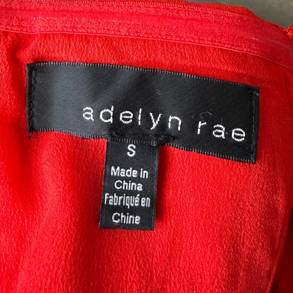 Anthropology Adelyn Rae Red Strapless Bow Top Size Small ✨ - Picture 6 of 6